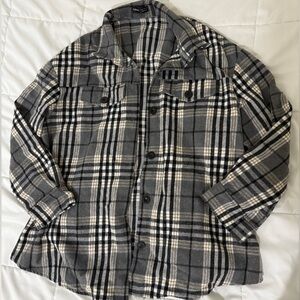 SHEIN Plaid Jacket